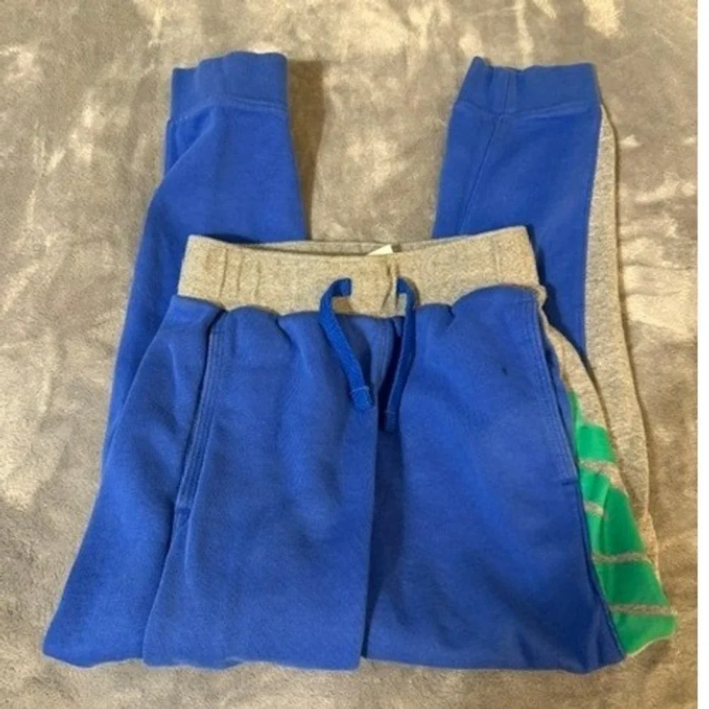Nike Sweatpants Boys Small Blue Grey Green Logo Graphic Jogger Fleece Activewear